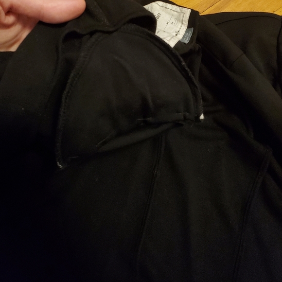 Cartonnier Anthropologie long black blazer. 3/4 sleeves. Size M. Padded shoulder - Picture 7 of 11
